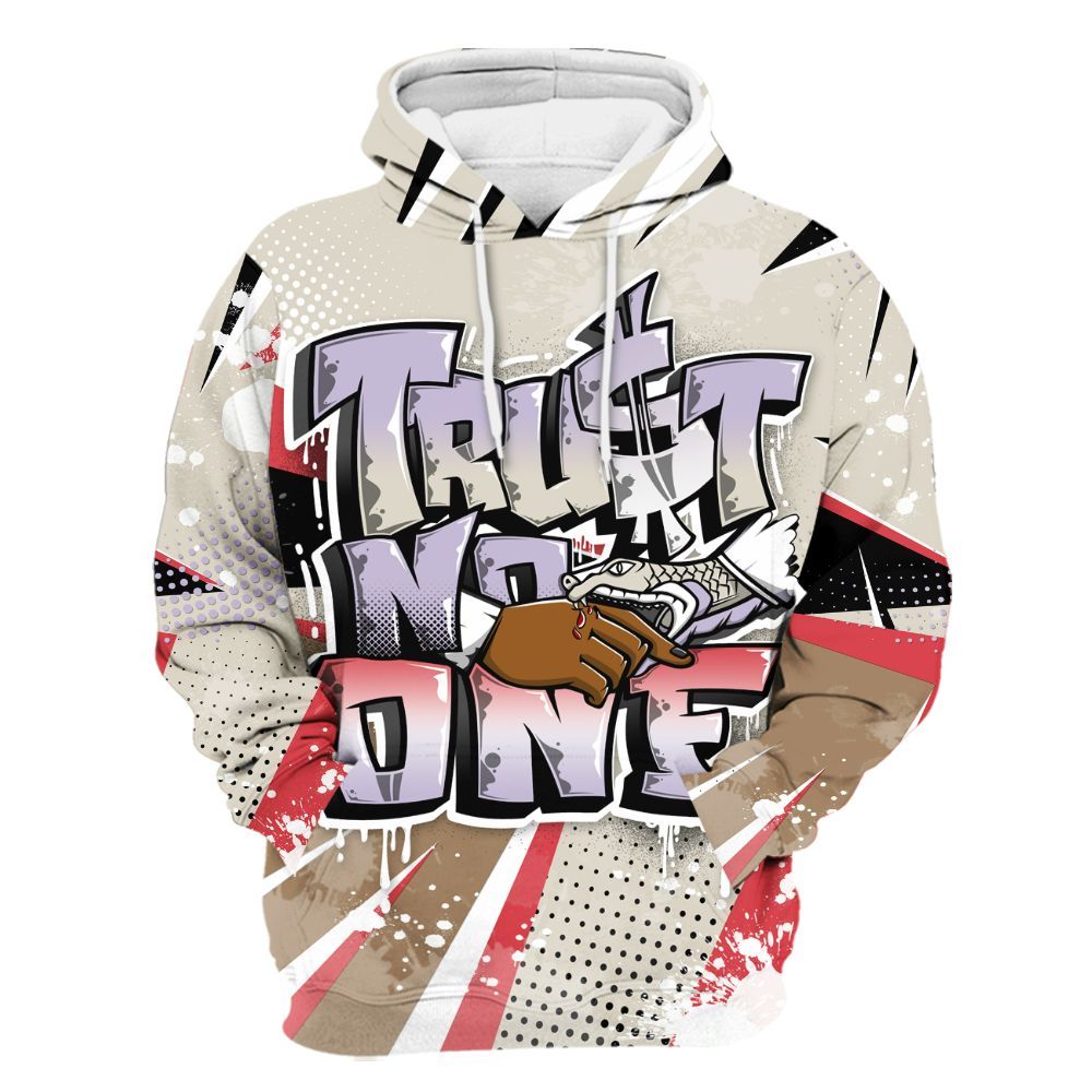 Hoodie To Match Peanut Butter Jelly 5s - Trust No One Dripping All Over Print