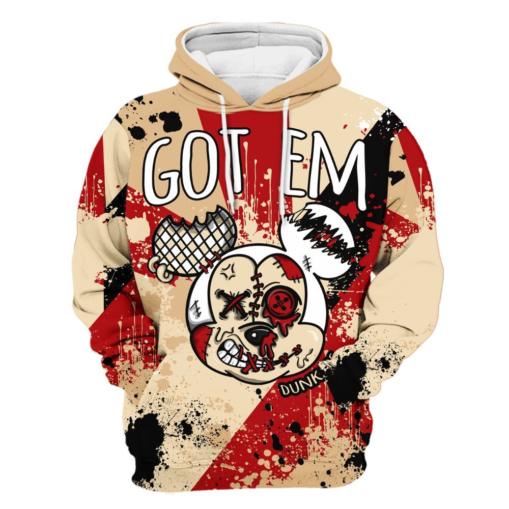 Hoodie To Match Dunk Low Strawberry Waffle - Got Em Drip All Over Print