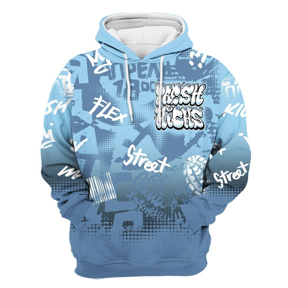 Hoodie To Match Legend Blue 11s - Fresh Kicks Bear Grunge All Over Print