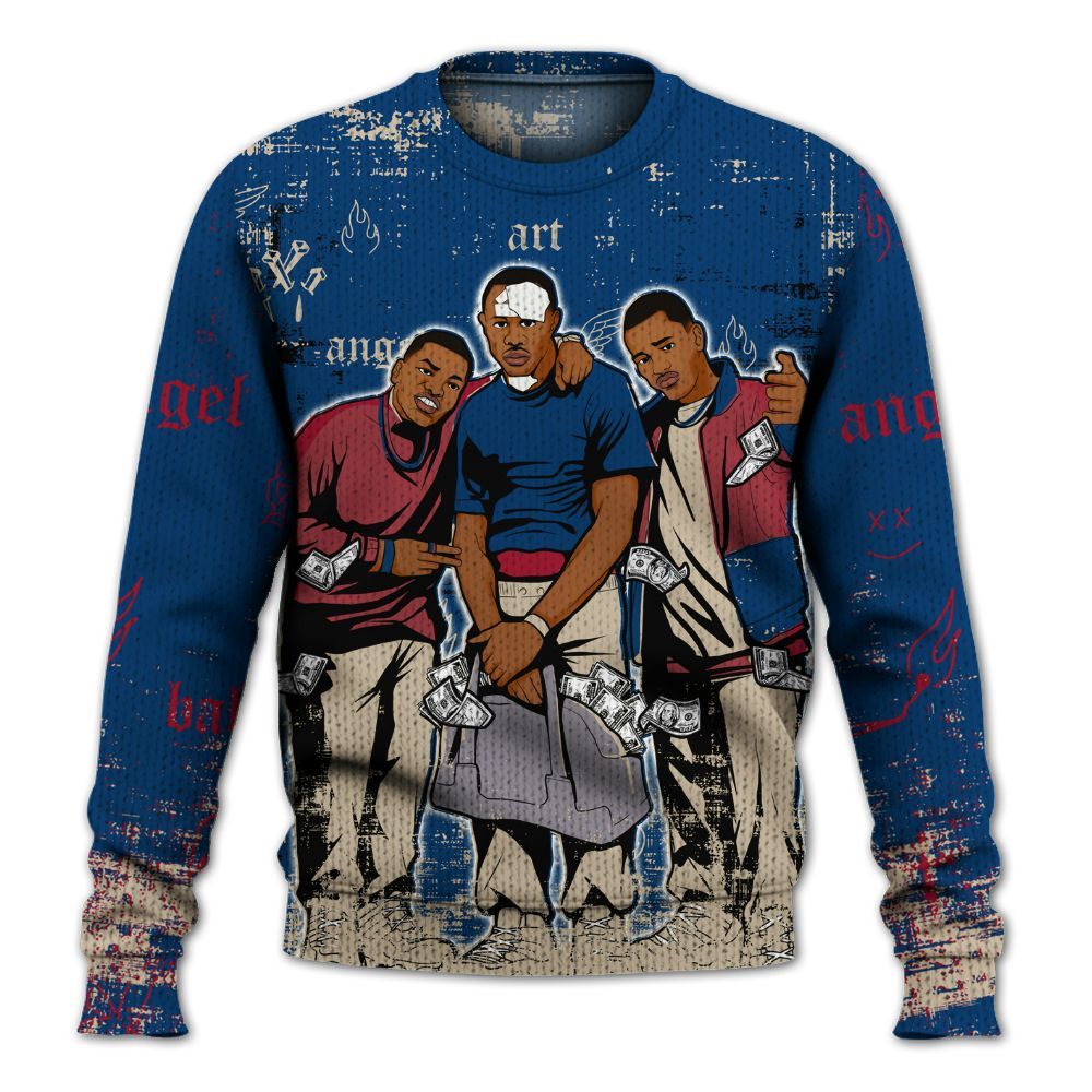 Sweater To Match Rare Air 4s - Paid In Full Money Graphic