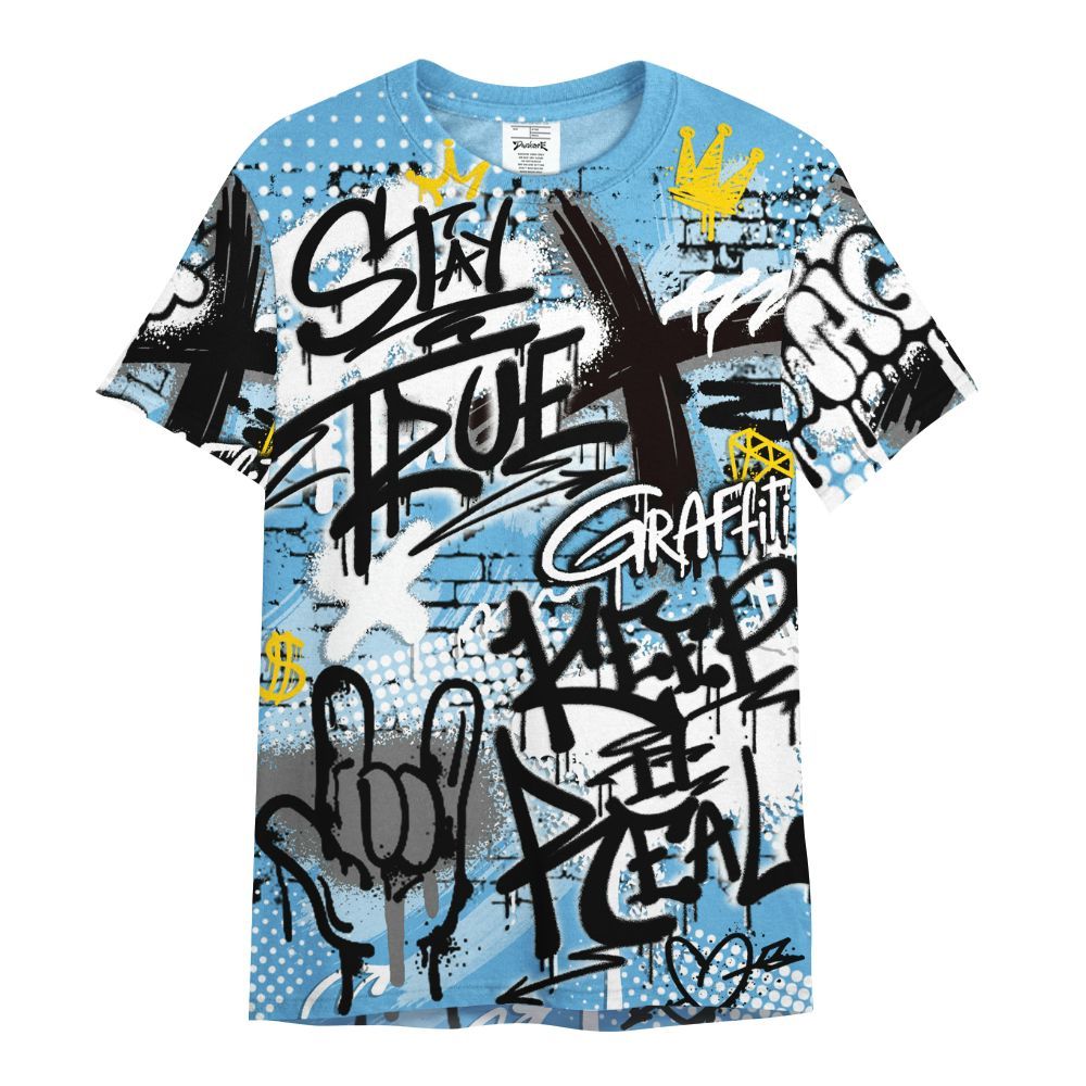 Shirt To Match Melo 12s - True It Real Graffiti Streetwear All Over Print