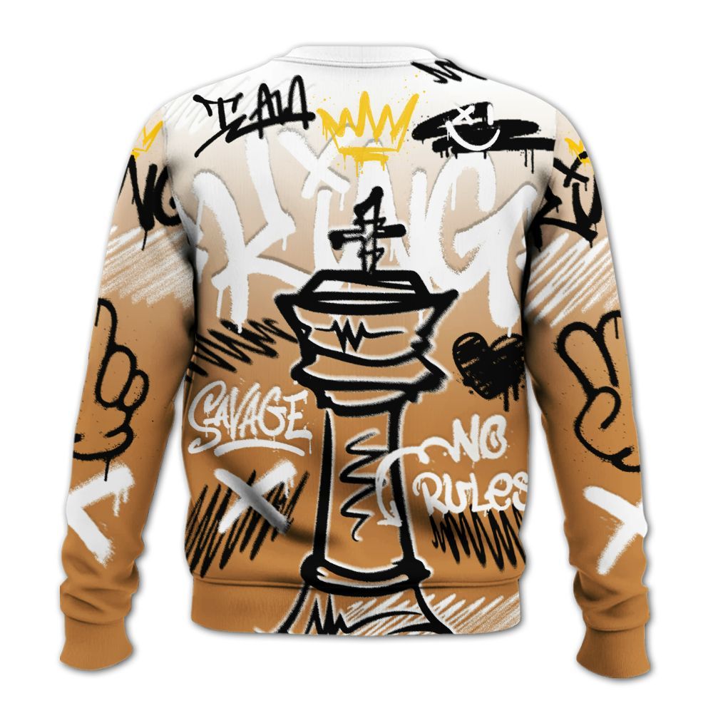 Sweatshirt To Match Dunk Low Nature Wheat Suede - Street King Chess Streetwear All Over Print