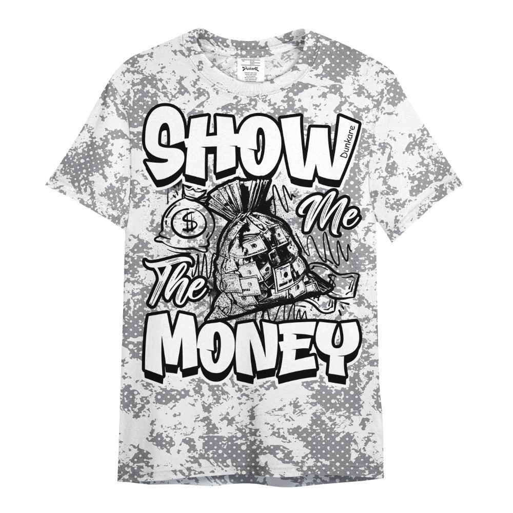 Shirt To Match Cement Grey 11s - Show Me The Money Retro All Over Print