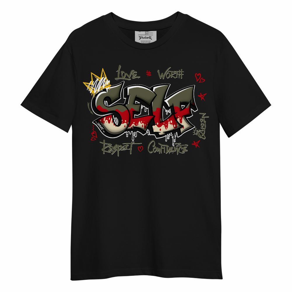Shirt To Match Low OG Medium Olive 1s - Love Queen Self Unisex Shirt