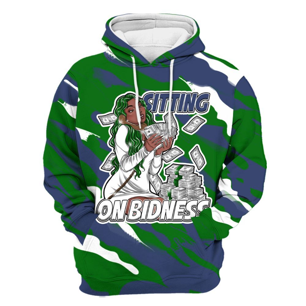 Hoodie To Match Midnight Navy 13s - Bidness Colored All Over Print