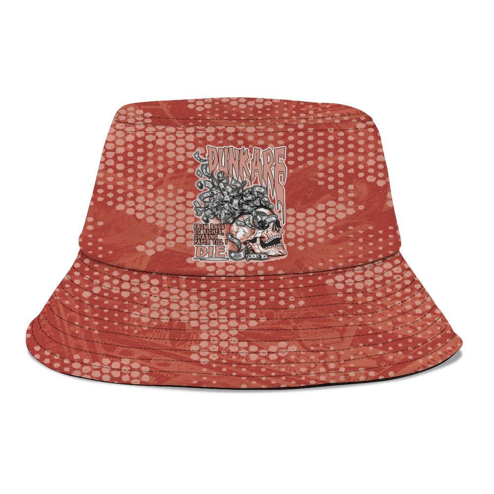 Bucket Hat To Match Dune Red 13s - From Rags To Riches Graphic
