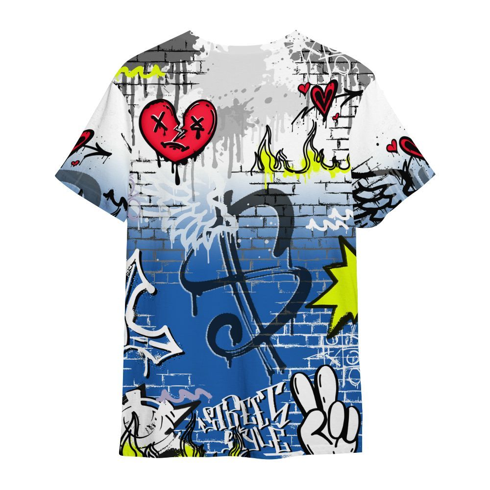 Shirt To Match Griffey Max 1 Varsity Royal - Been Dif2erent Drip Graffiti All Over Print