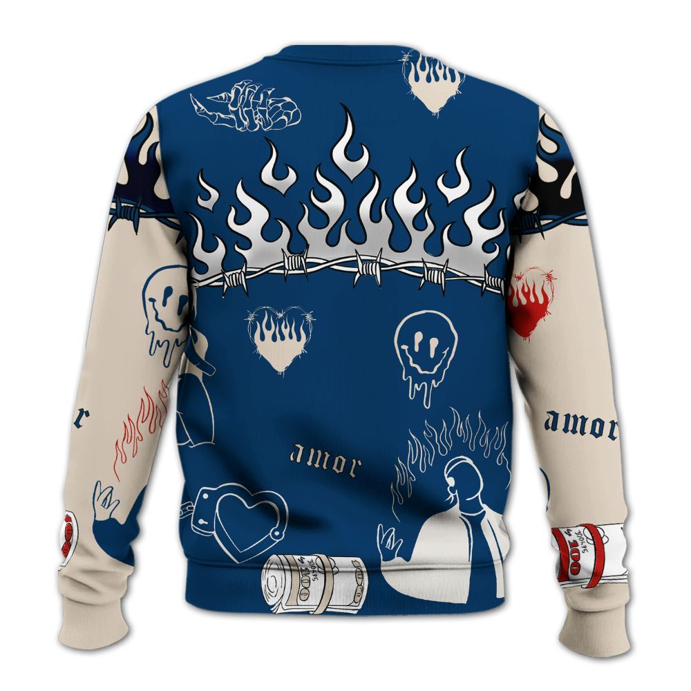 Sweatshirt To Match Retro Rare Air 11s - Snake Trust No One All Over Print