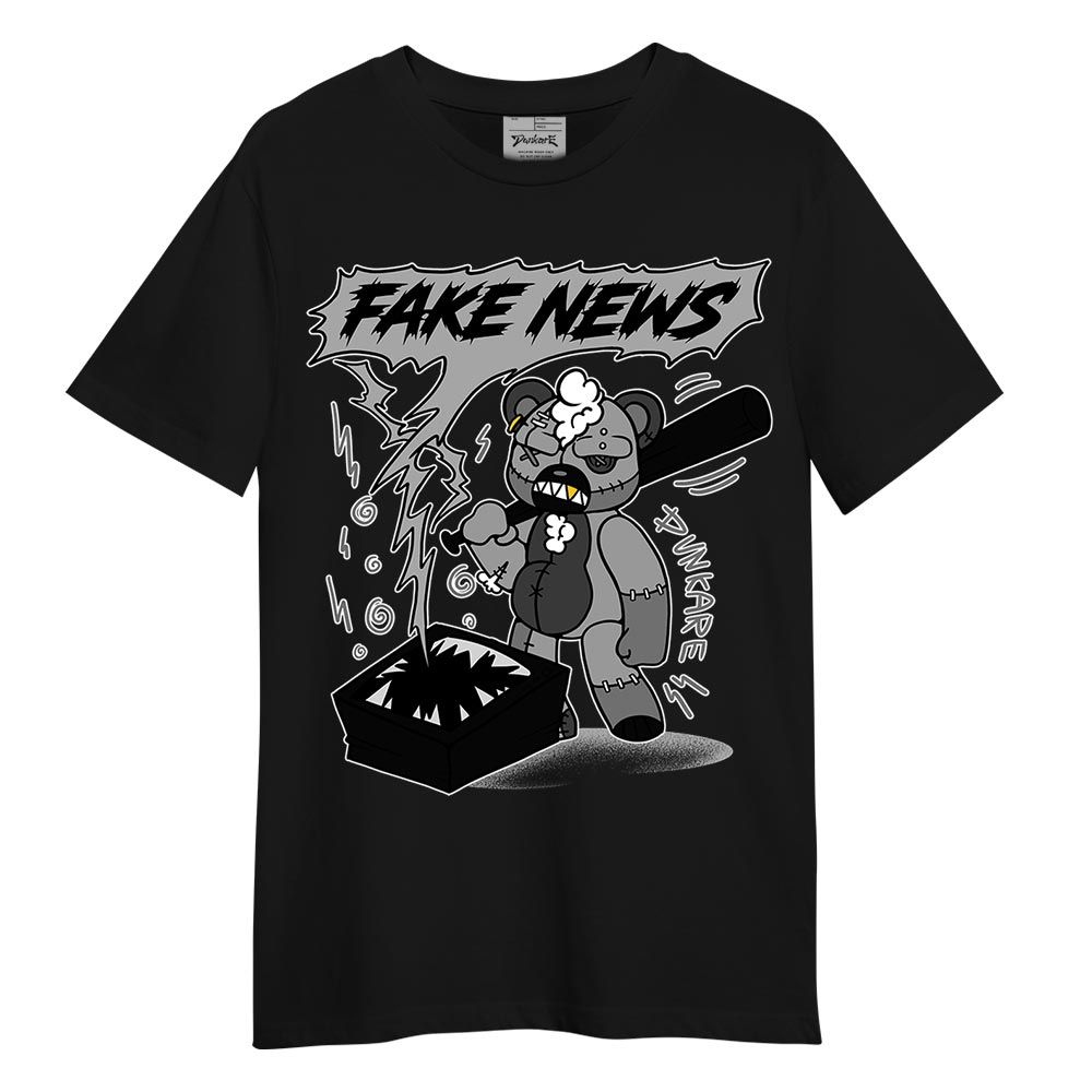 Shirt To Match Black Wolf Grey 12s - False News Hugz Shirt Unisex