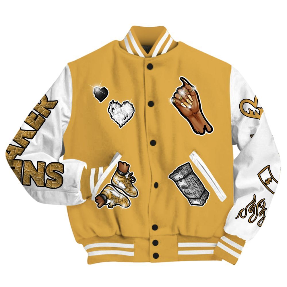 Varsity Jacket To Match Low OG Rookie Of The Year 1s - Sneakerz Girlz All Over Print