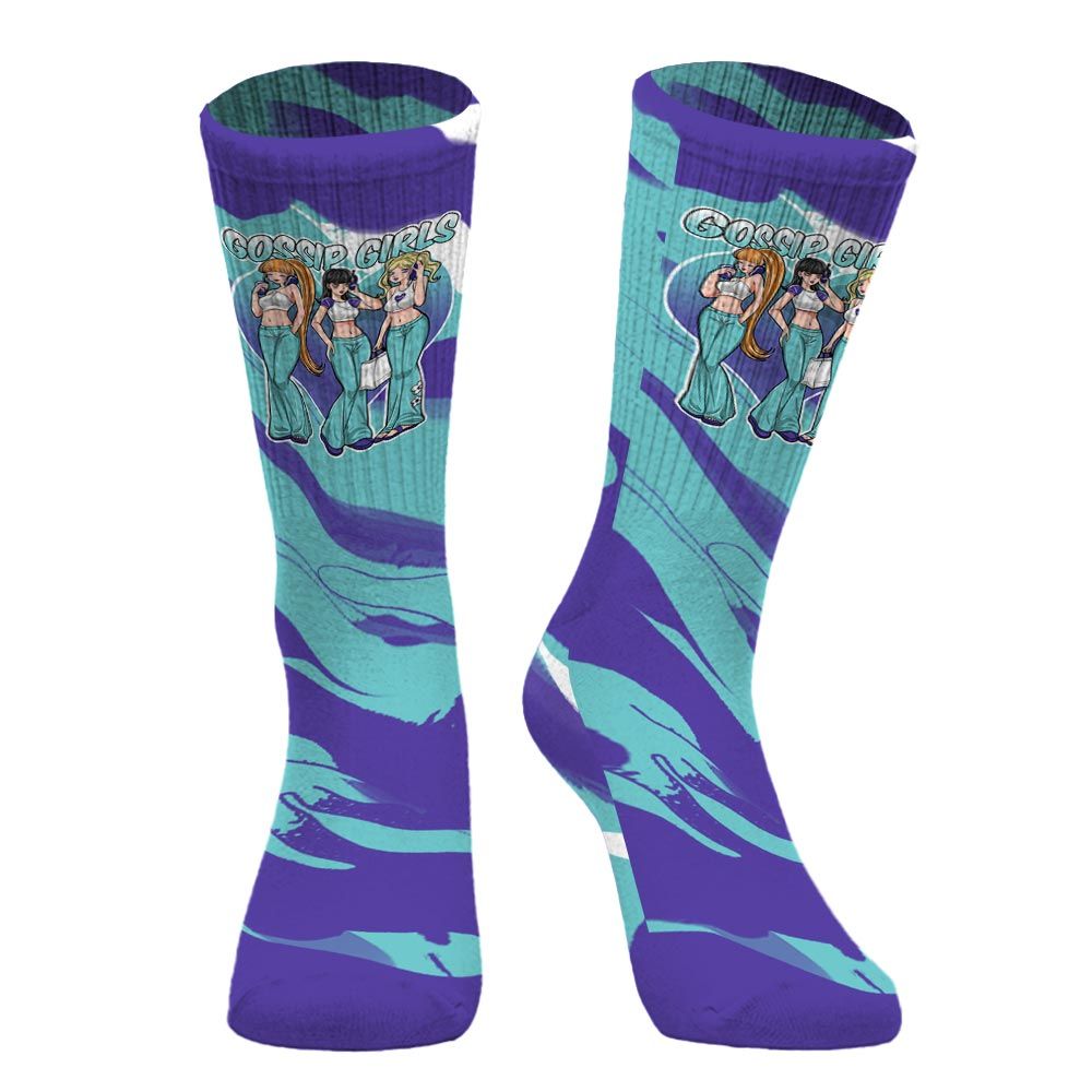 Sock To Match Low Hornets 1s - Gossip'Girls Colored