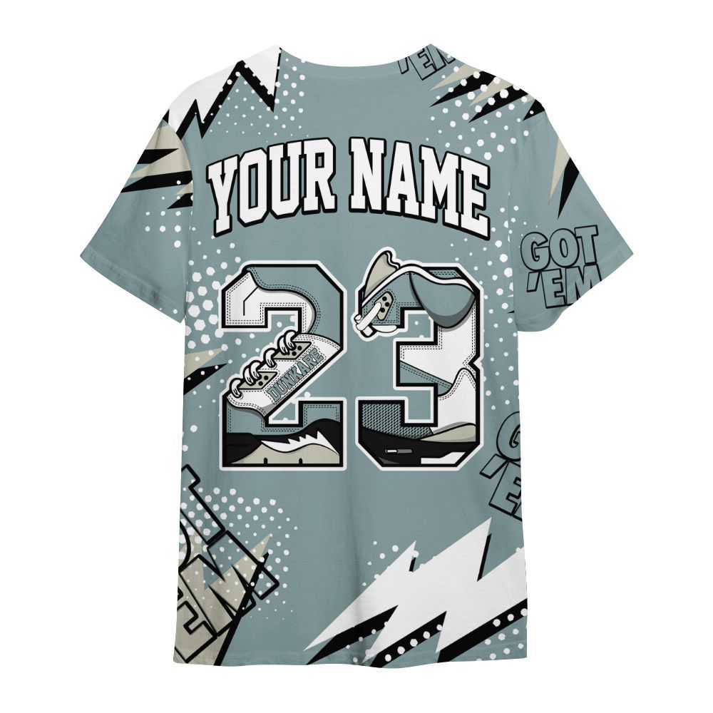 Shirt To Match AMM Low 17s - Custom Name Number 23 5s All Over Print