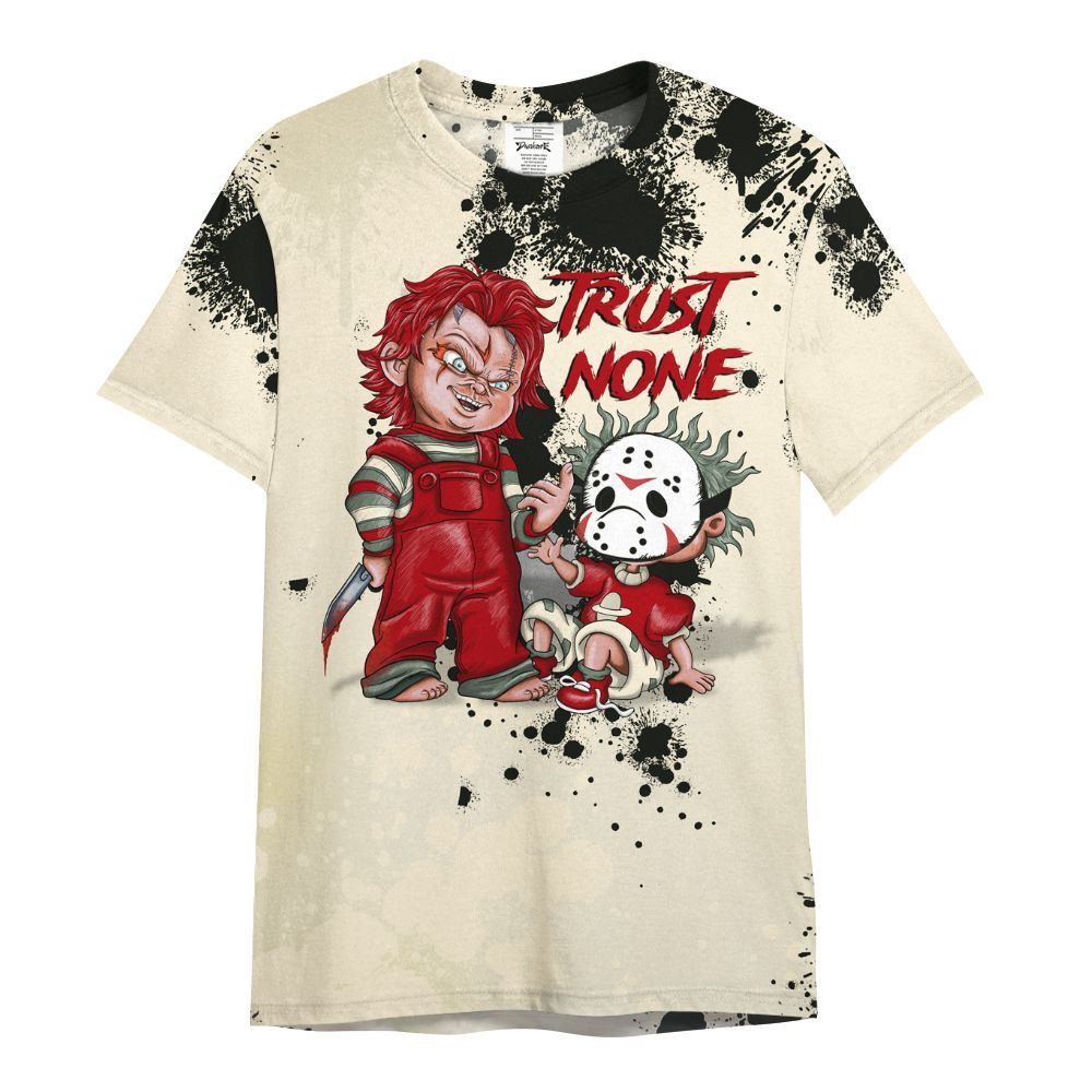 Shirt To Match Retro Low OG Nitro 1s - Trust No One Scary All Over Print