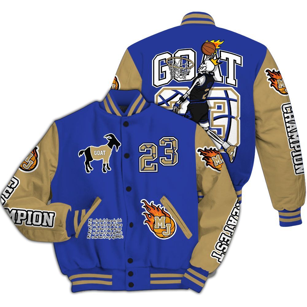 Varsity Jacket To Match Air 180 Concord - 23 G.0.A.T Jump Up Basketball All Over Print