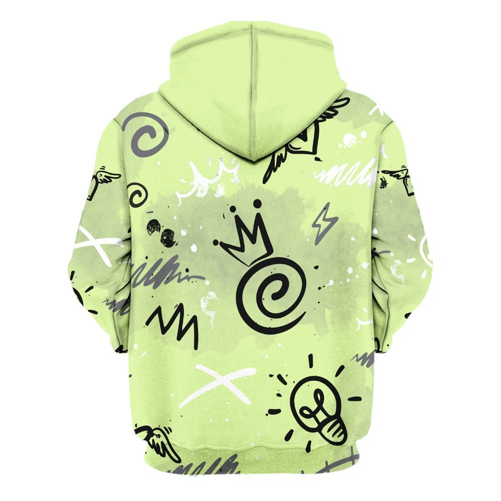 Hoodie To Match Smoke Grey Volt TR 1s - Drip Been Di2ferent All Over Print