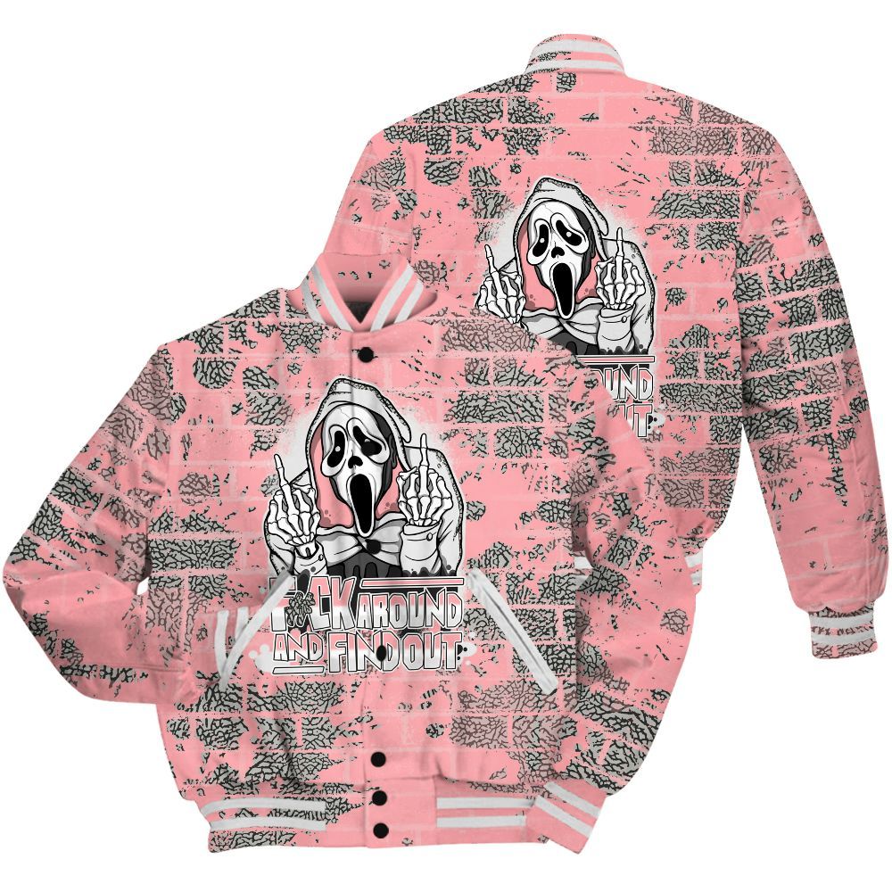 Varsity Jacket To Match Retro Wings 3s Shirt - F#CK And Find Out Graphic Halloween All Over Print