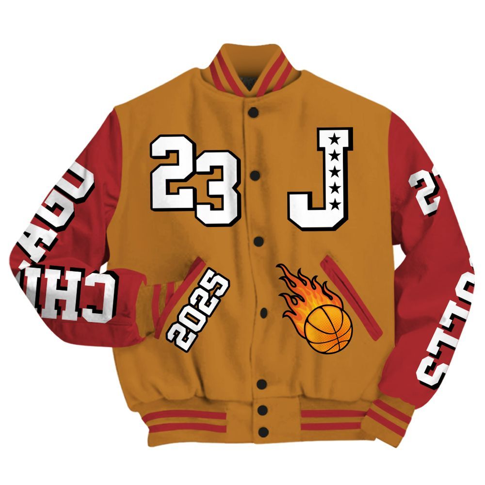 Varsity Jacket To Match Air Max Plus Sunset Swarovski - Chicago 23 Basketball All Over Print
