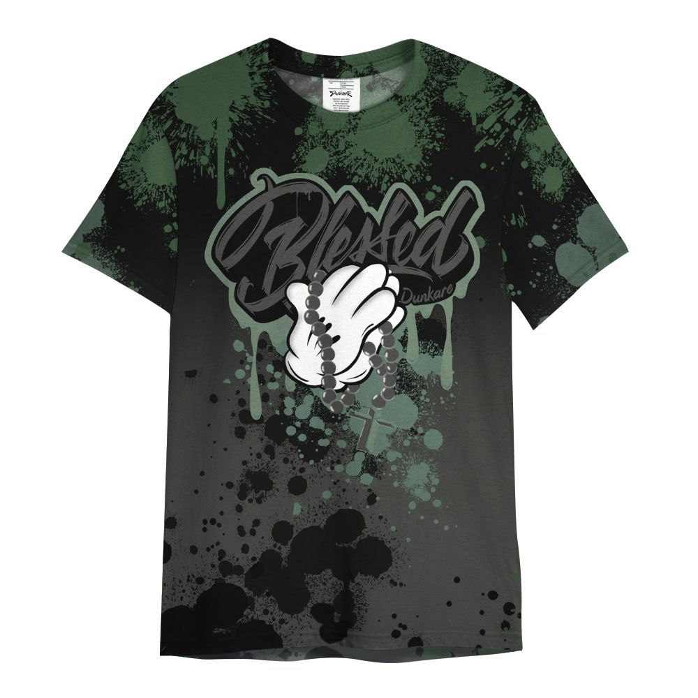 Shirt To Match Dunk Low Skateboards Black - God Blessed Ink Drip All Over Print