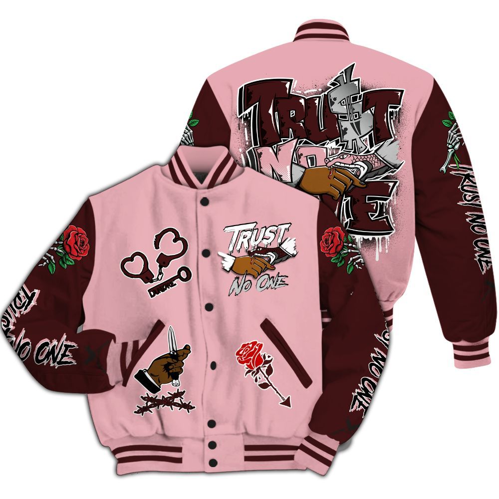 Varsity Jacket To Match Air Max 90 Neapolitan 2025 - Trust No One Dripping All Over Print