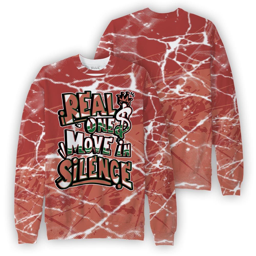 Sweatshirt To Match Dune Red 13s Sweatshirt - Ones Move In Silence Graphic Profound Sweatshirt Unisex