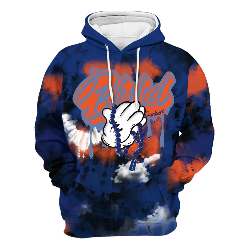Hoodie To Match Suede GS League - God Blessed Tie Dye All Over Print