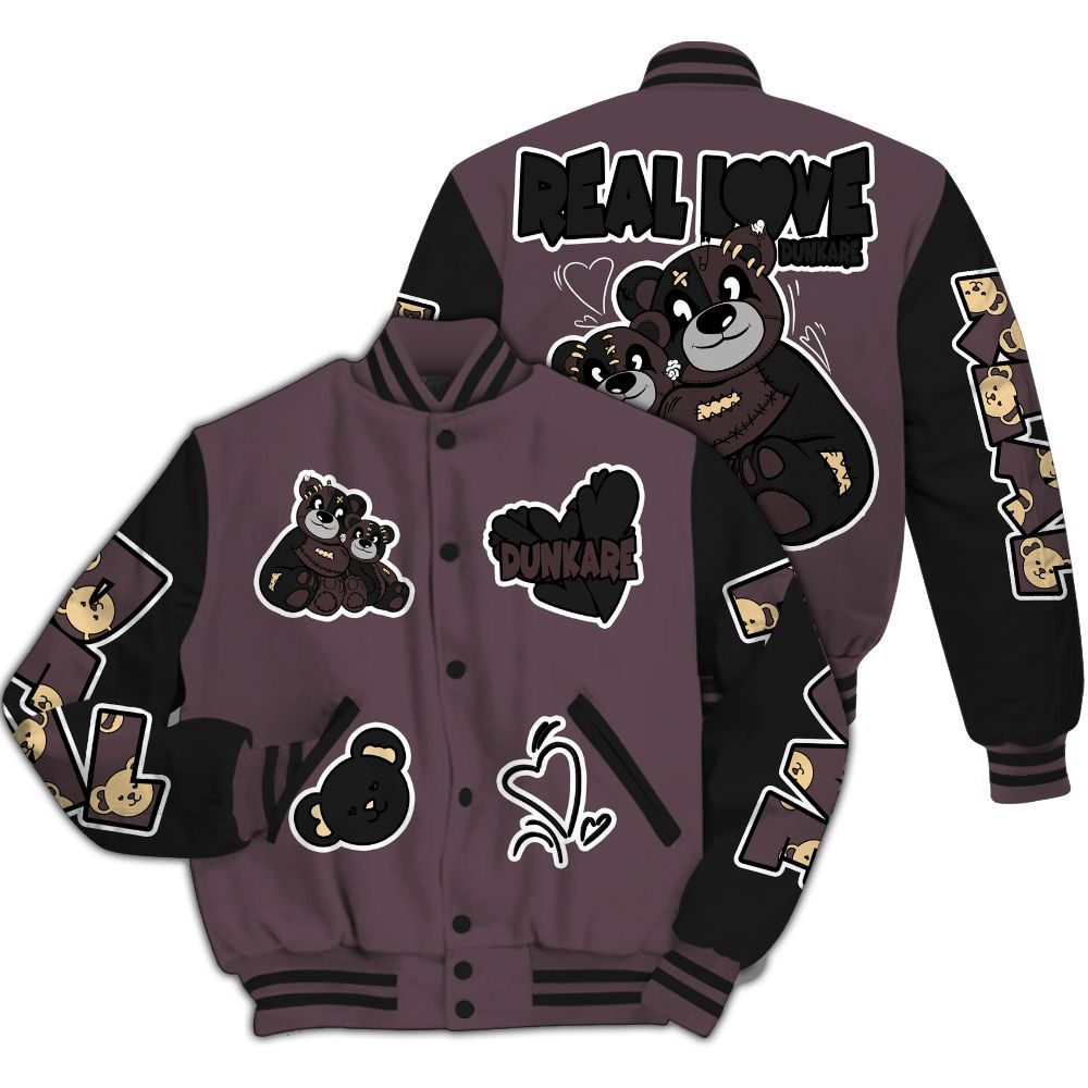Varsity Jacket To Match AMM Black 3s - Sincere Fondness Bear All Over Print