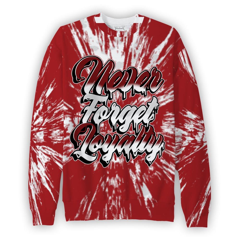 Sweatshirt To Match Red Taxi 12s Sweatshirt - Never Forget Loyalties Graphic Hiding Sweatshirt Unisex