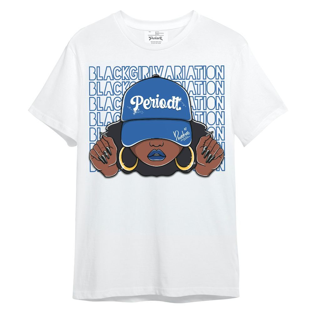 Shirt To Match Brave Blue 13s - Black Girl  Variation Unisex Shirt