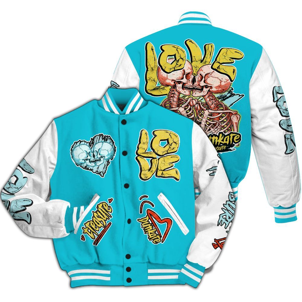 Varsity Jacket To Match Dunk Low KD 17 N7 - Skull Bear All Over Print