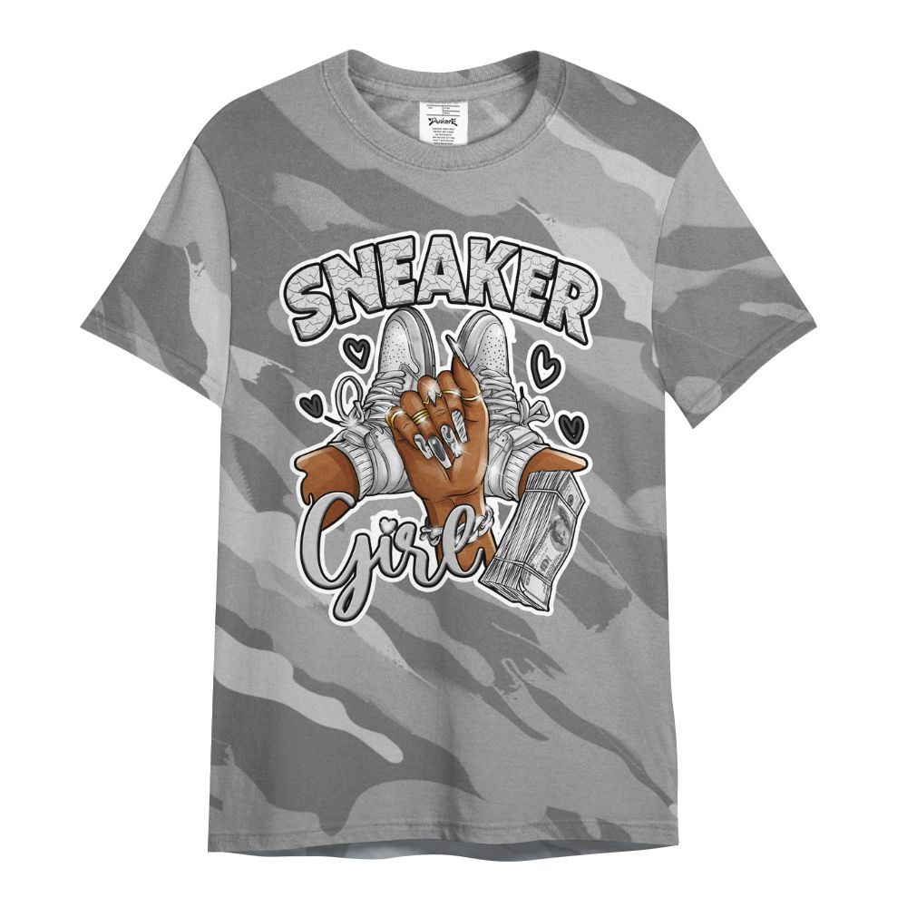Shirt To Match Black Wolf Grey 12s - Sneakerz Girlz Colored All Over Print