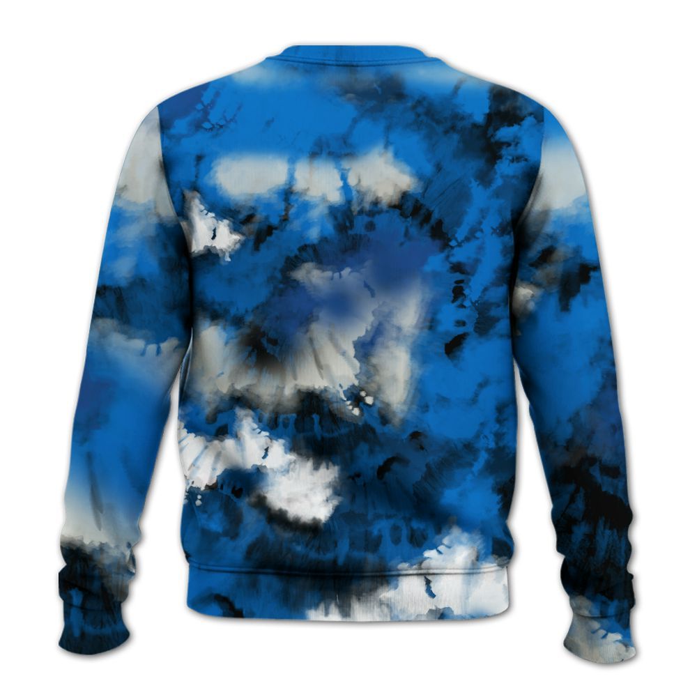 Sweatshirt To Match Blueberry 12s - God Blessed Tie Dye All Over Print