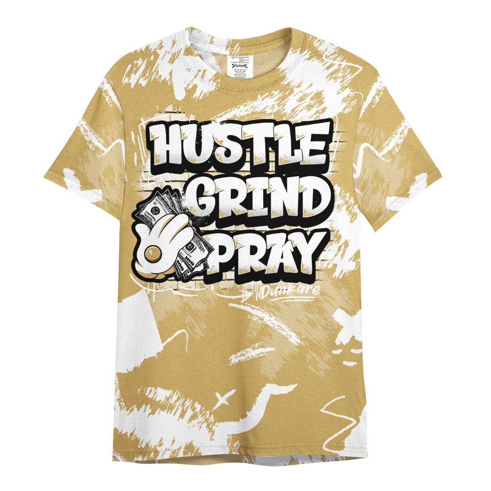 Shirt To Match Craft Paris 6s - Hustle Grind Pray Retro All Over Print