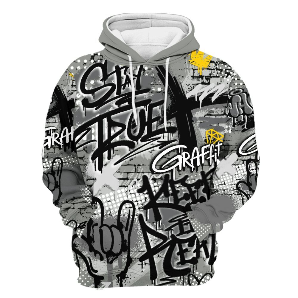 Hoodie To Match Paris Olympics 4s - True It Real Graffiti Streetwear All Over Print