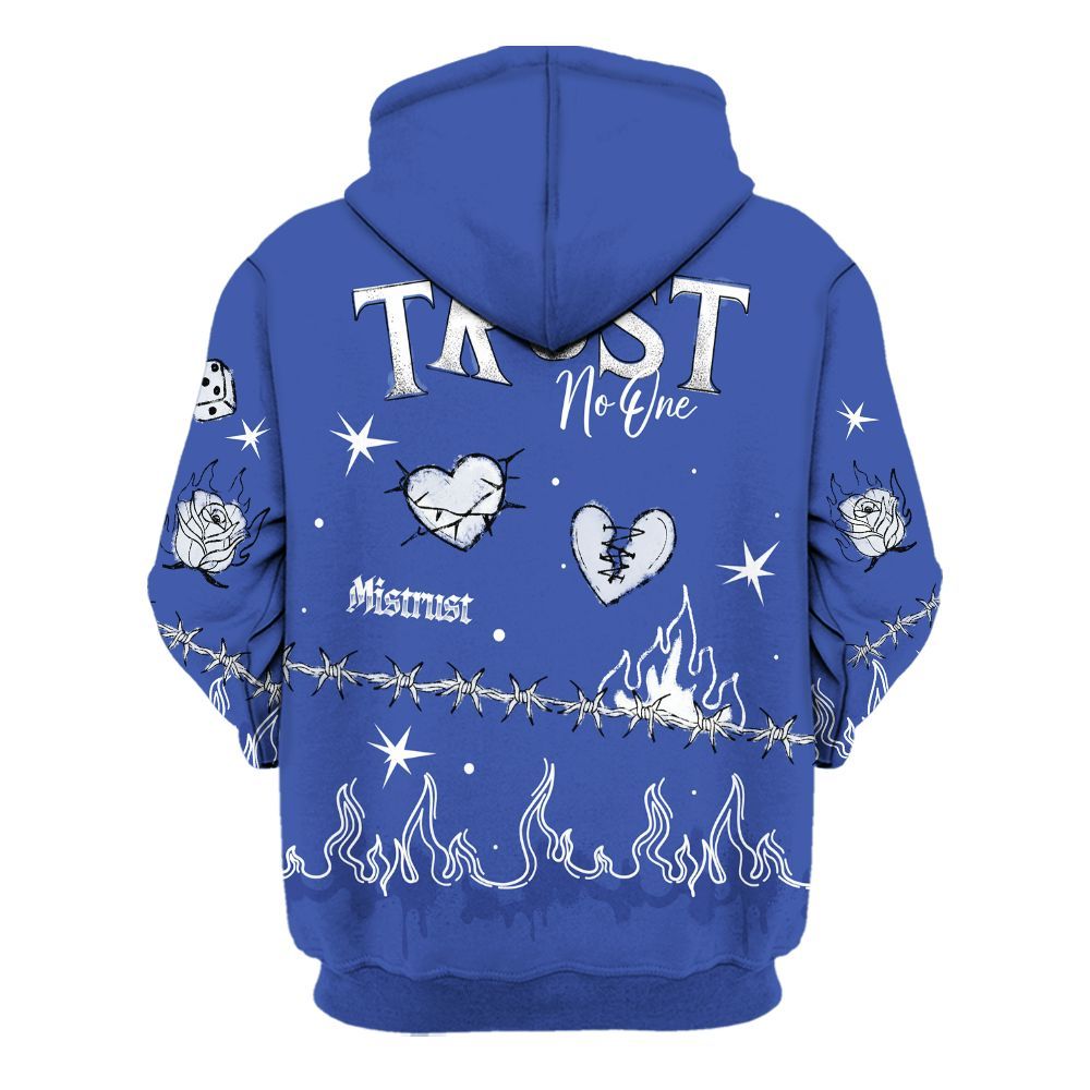 Hoodie To Match Air Griffey Max USA Red White Blue 1s - Trust No One Snake-Bite Doodle Crayon All Over Print