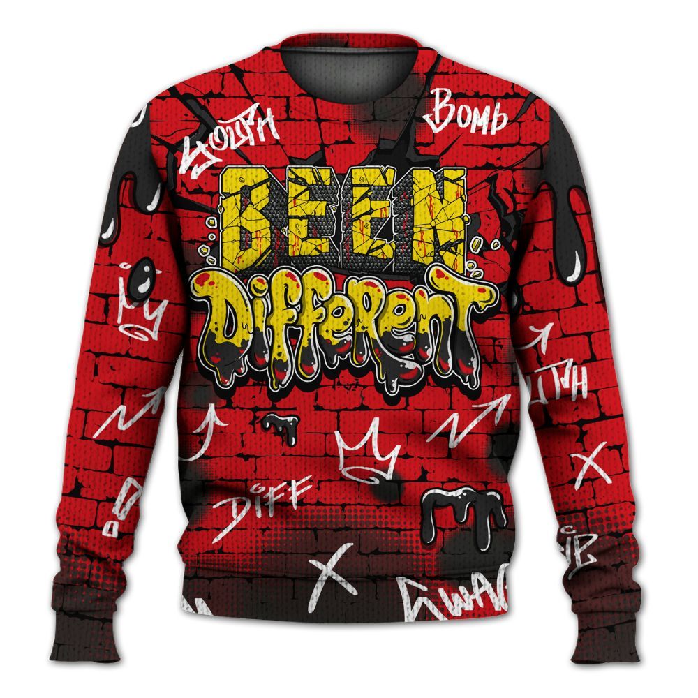 Sweater To Match Ferrari 14s - Been Different Drippin Streetwear Graphic