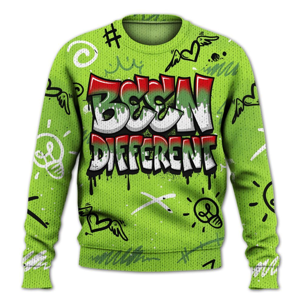 Knitted Sweater To Match Kobe 6 SE Grinch - Drip Been Di2ferent