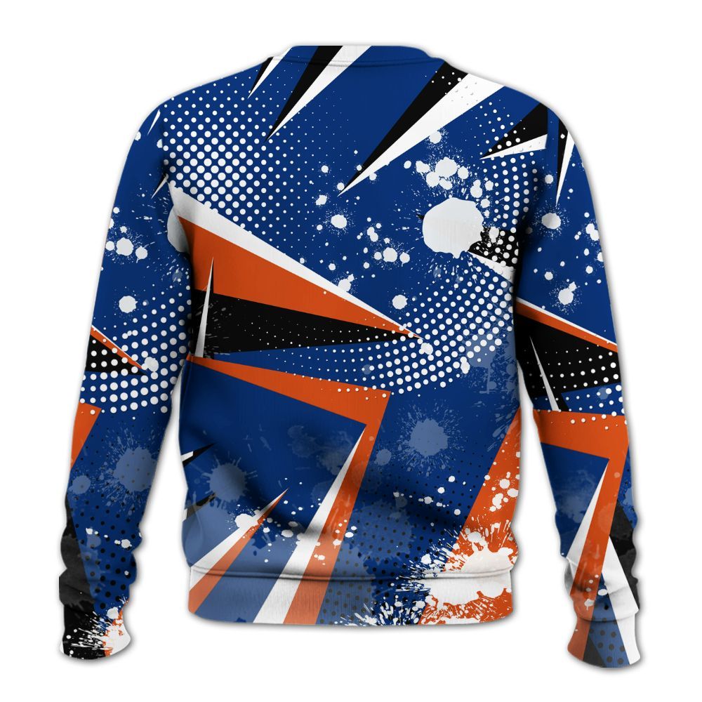 Sweatshirt To Match Mid Knicks 1s - Poly Trust No One Dripping All Over Print