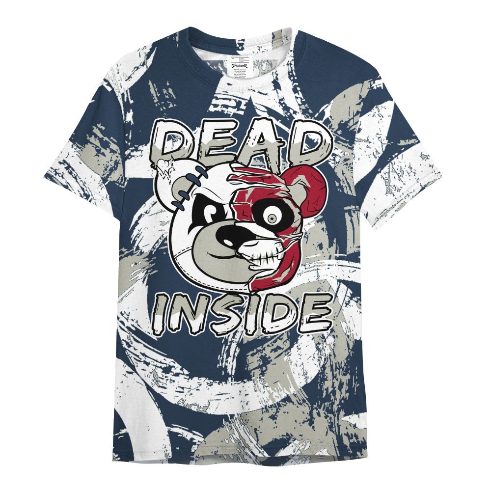 Shirt To Match Navy Blue 2024 6s - Lifeless Bear Circle Slpash All Over Print