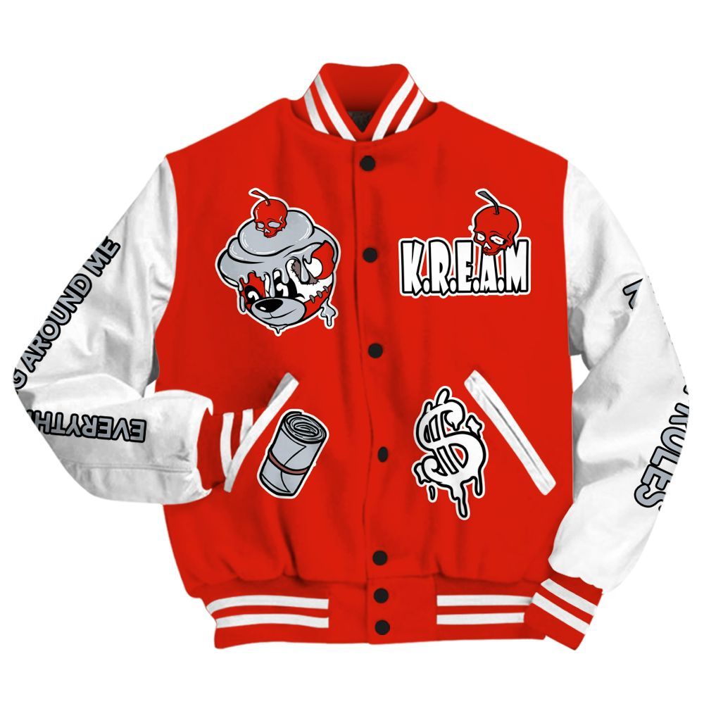 Varsity Jacket To Match Retro Cherry 11s - Loot Bear All Over Print