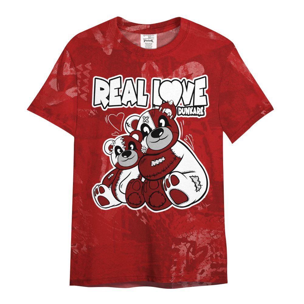 Shirt To Match Red Taxi 12s - Sincere Fondness Bear All Over Print
