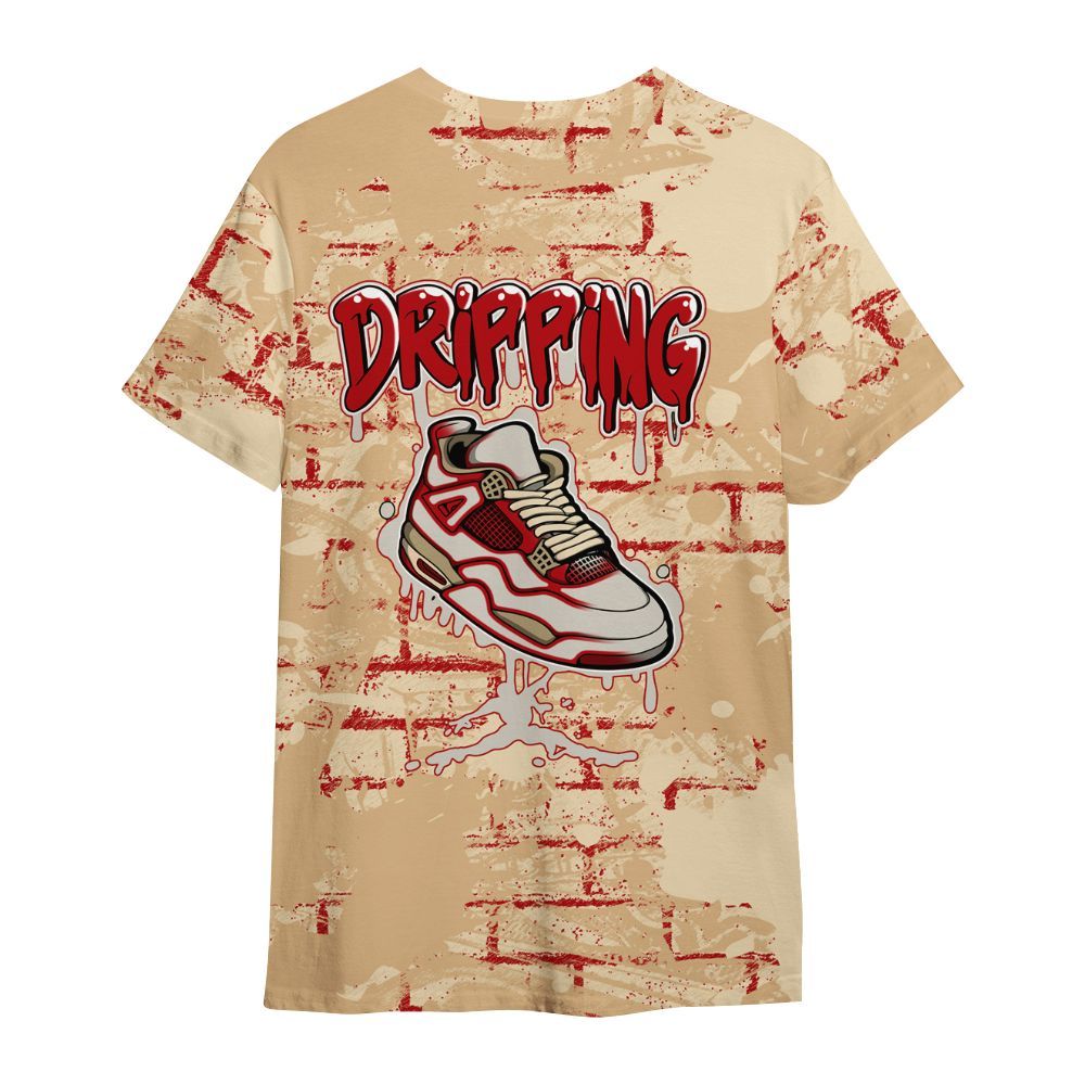 Shirt To Match Dunk Low Strawberry Waffle - Dripping Shoe 4S Graphic Street Art All Over Print