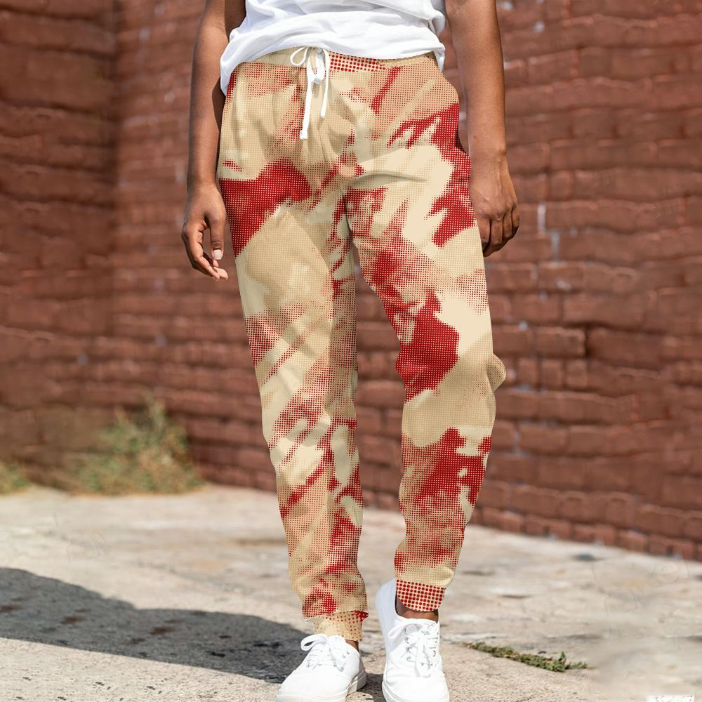 Sweatpant To Match Dunk Low Strawberry Waffle - Abstract Halftone Graphic All Over Print