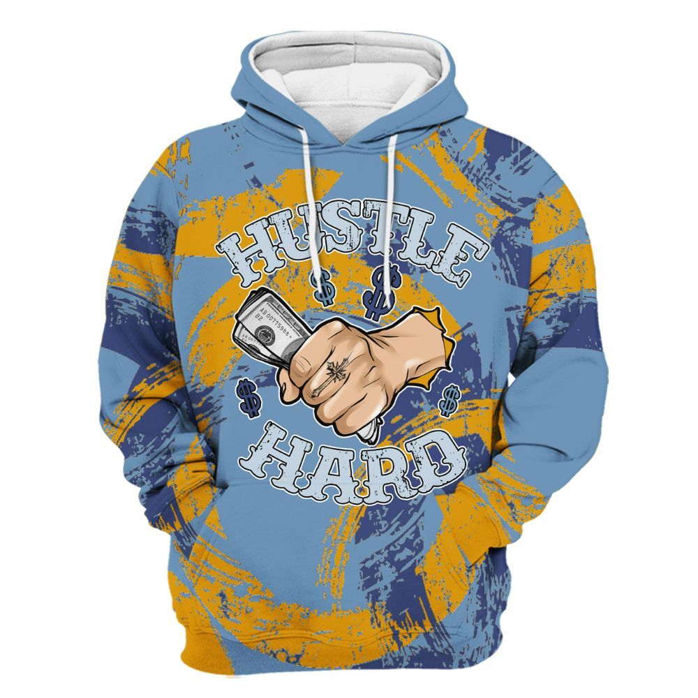Hoodie To Match High OG First In Flight 1s - Hustles Hard! Splash All Over Print