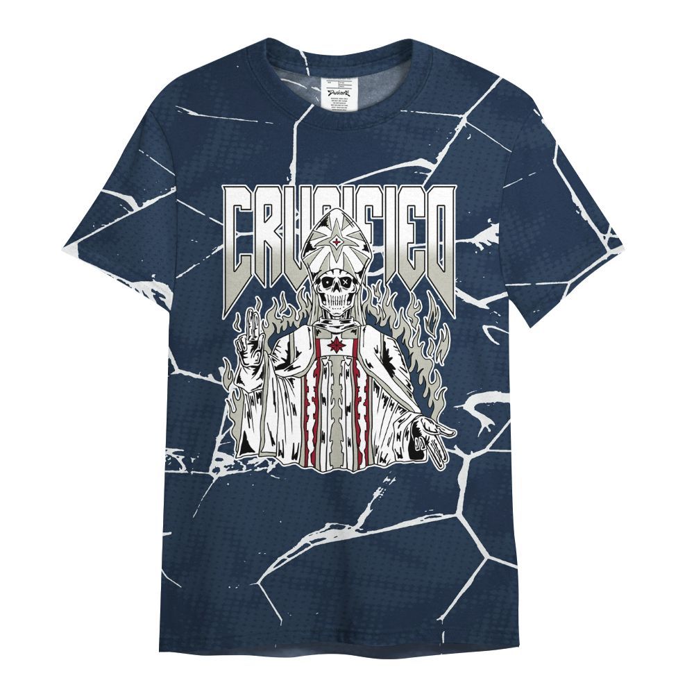 Shirt To Match Retro Olympic 6s - Crucified Skeleton Crack All Over Print