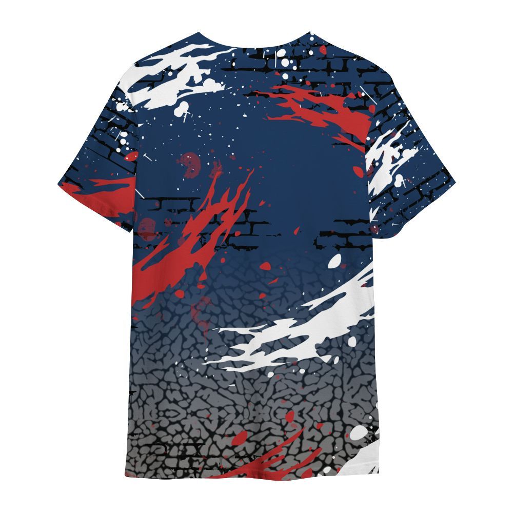 Shirt To Match SP Sport Royal 3s - Values Of Loyalty Drip All Over Print