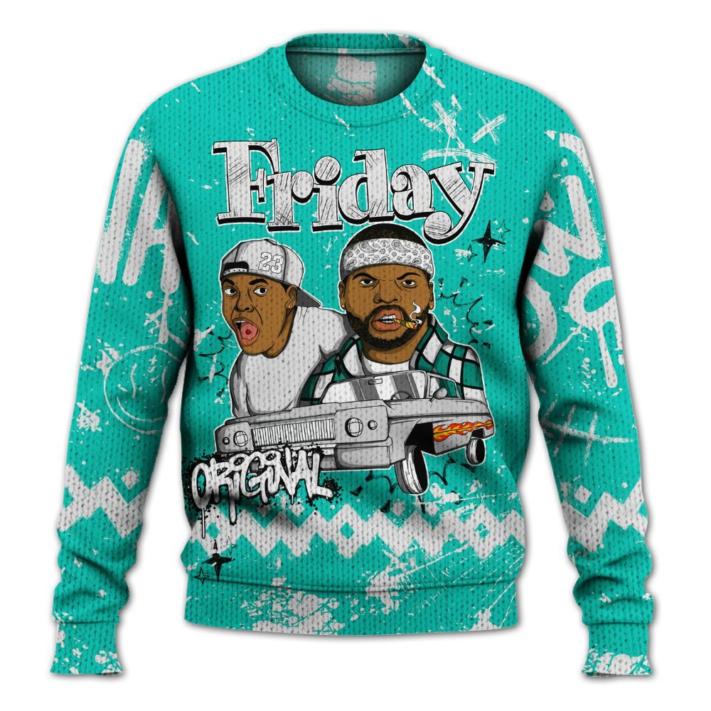 Knitted Sweater To Match Dunk Low Clear Jade - Friday Sneaker Crayon