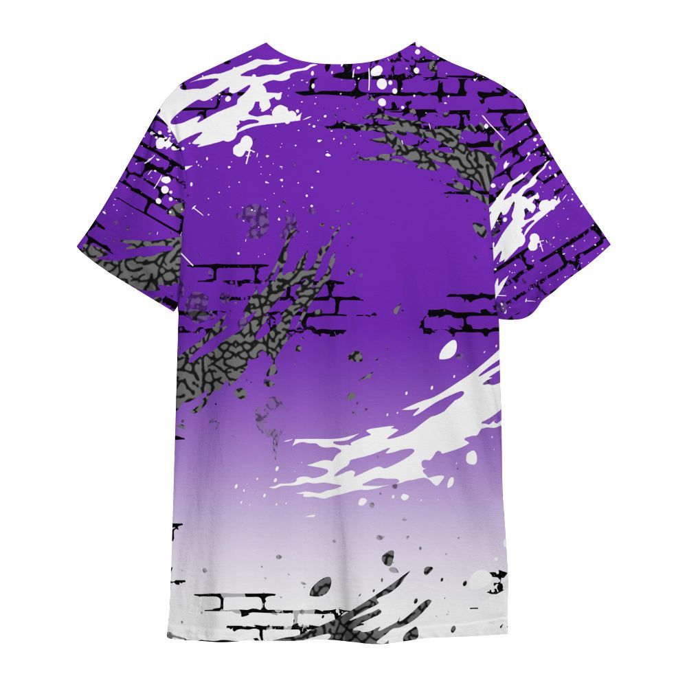 Shirt To Match Retro Dark Iris 3s - Values Of Loyalty Drip All Over Print