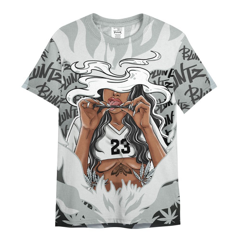 Shirt To Match Black Wolf Grey 12s - Bluntz Burnz Graphics All Over Print