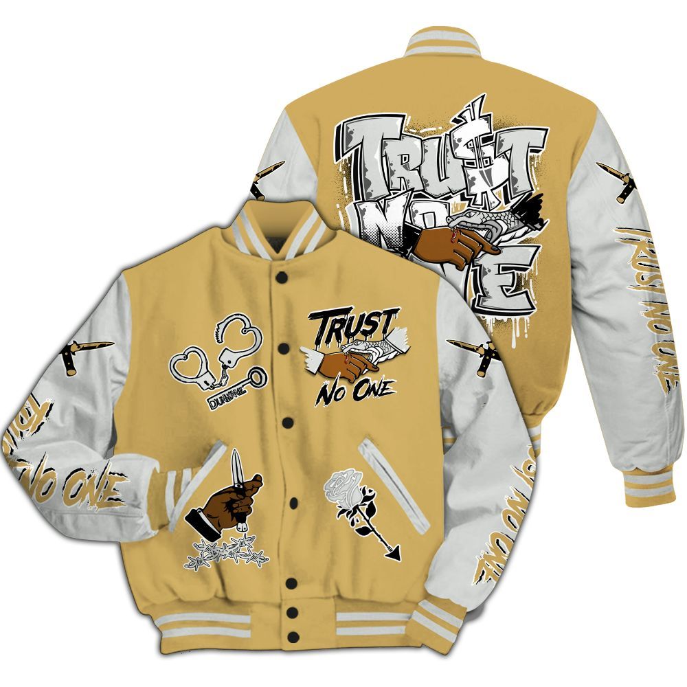 Varsity Jacket To Match Craft Paris 6s - Trust No One Dripping All Over Print