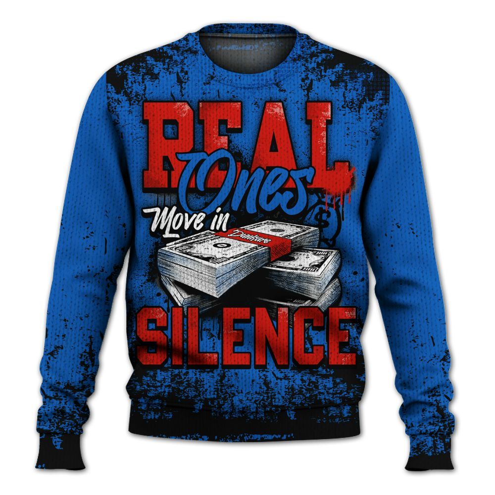 Knitted Sweater To Match Kobe 6 Game Royal - Move In Silence Money Street Retro